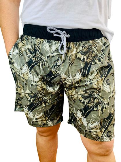 Imagem de Shorts Bermuda Masculina Plus Size Treino Casual Praia Academia Floral Red Nose 9148011