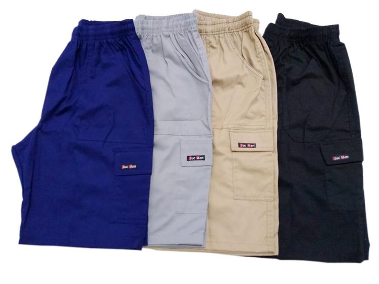 Shorts Bermuda Masculino Elástico Sarja do P ao XG Menor preço em Shorts Bermuda Masculino Elástico Sarja do P ao XG