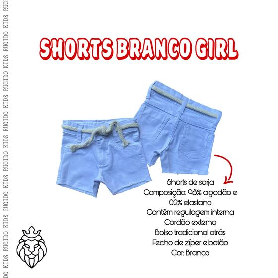 Imagem de Shorts Branco Réveillon Infantil Menina