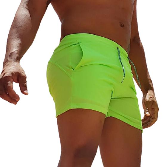 Imagem de Shorts calção  masculino  cores neon e cores  neutras