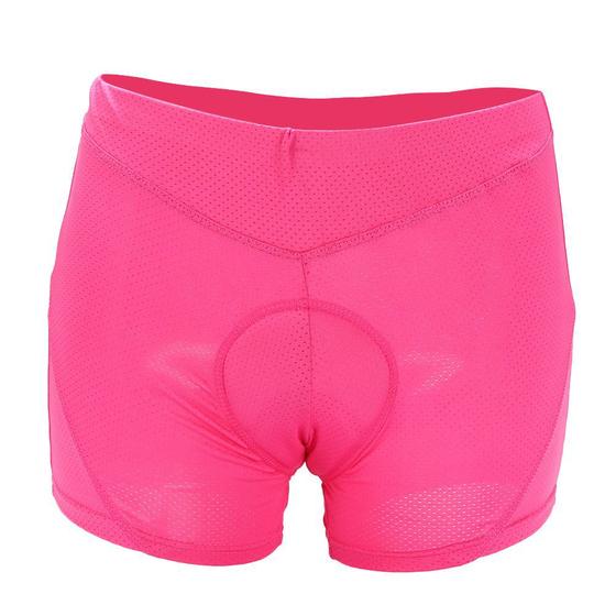 Imagem de Shorts Ciclismo Feminino Forro Espuma D60 Rosa Bike Mtb