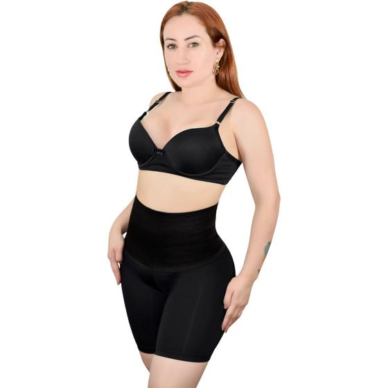 Imagem de Shorts Cinta Aperta Barriga Esconde Culote  Efeito Levanta Bumbum