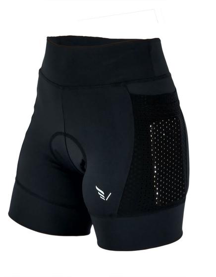 Imagem de Shorts Cycling Feminino Kenai Forro Gel PRETO PRETO