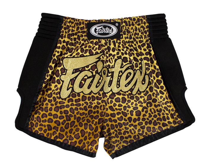 Imagem de Shorts de boxe de Muay Thai Fairtex BS1709 Leopard Skin Large