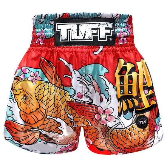 Imagem de Shorts de boxe de Muay Thai Tuff TUF-MS637-RED para homens X