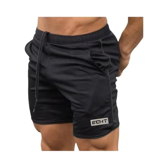 Imagem de Shorts de Fitness Masculino - Malha Respirável, Secagem Rápida para Verão, Treino e Praia