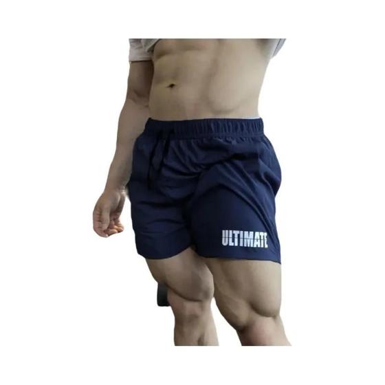 Imagem de Shorts de Fitness Masculino Plus Size M-3XL - Elástico, Respirável e Secagem Rápida