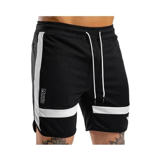 Imagem de Shorts de Moletom para Treino Masculino - Preto - Ideal para Corrida, Academia e Basquete