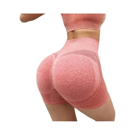 Imagem de Shorts de Yoga Cintura Alta - Respirável, Elástico e com Efeito Lifting