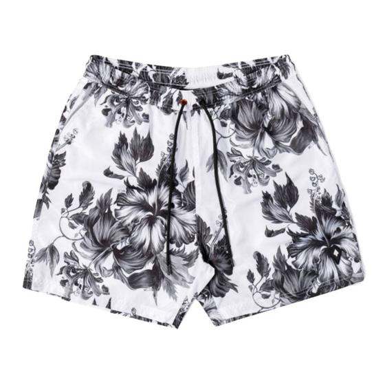 Imagem de Shorts Elástico MCD Utility Hibiscus Branco