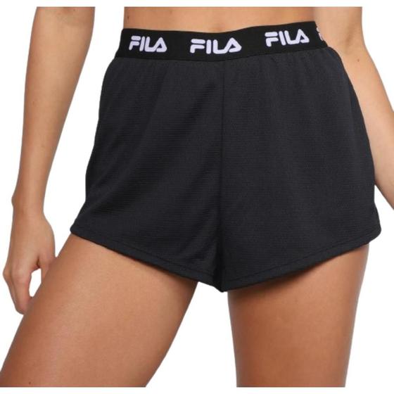 Imagem de Shorts fem. fila flow elastic-preto preto branco