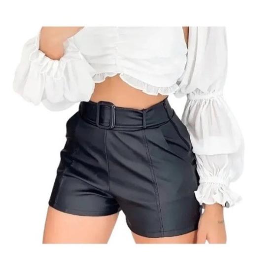 Imagem de Shorts Feminino Com Cinto