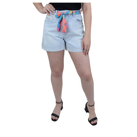 Imagem de Shorts Feminino FreeSurf Jeans Flowers Denin - 12120