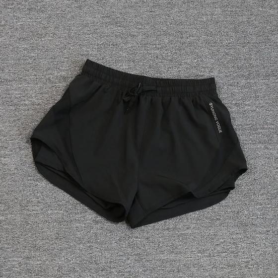 Imagem de Shorts Feminino Respirável para Corrida e Fitness - Secagem Rápida e Anti-Exposição