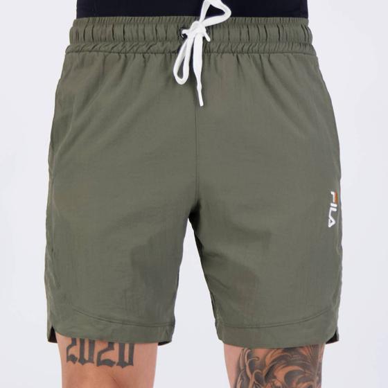 Imagem de Shorts Fila Block Letter Verde Oliva