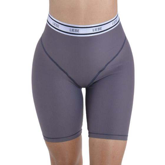 Imagem de Shorts fitness em tecido Emana e compressão feminino Liebe -
