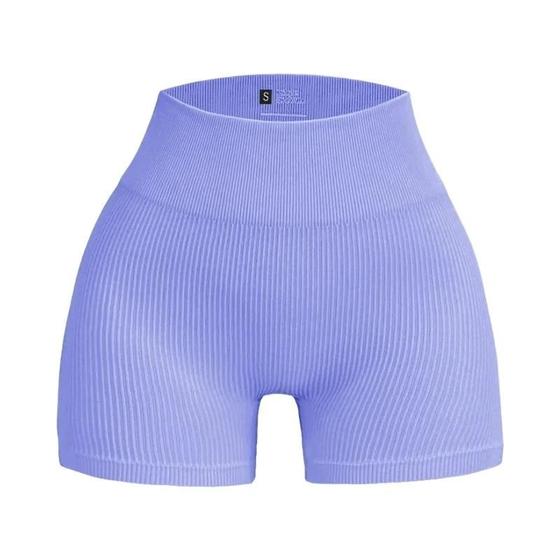 Imagem de Shorts Fitness Feminino Cintura Alta - Sem Costura, Elástico e Modelador