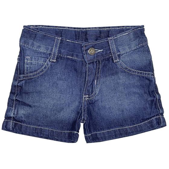 Imagem de Shorts Infantil Look Jeans Básico Jeans - UNICA - 5