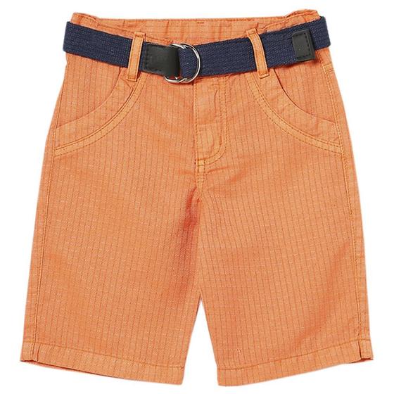 Imagem de Shorts Infantil Look Jeans c/ Cinto Collor - LARANJA - 1