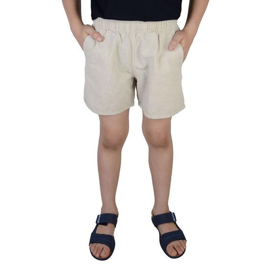 Imagem de Shorts Infantil Masculino King&Joe Casual Play Bege - SH0010