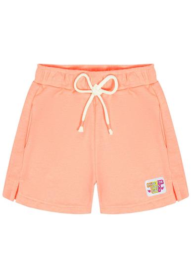 Imagem de Shorts Infantil Menina Básico Laranja Neon Cinti