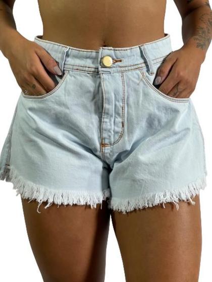 Imagem de Shorts Jeans Desfiado Godê Feminino C38