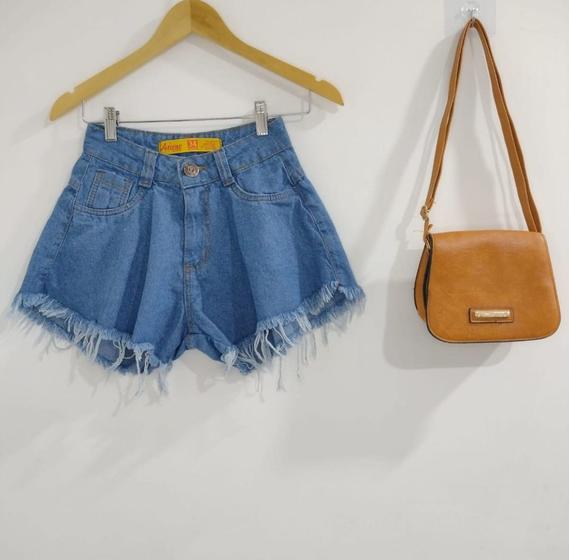 Imagem de Shorts Jeans Feminino Godê Tamanho 34