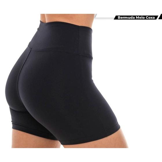 Shorts Legging Suplex Cintura Alta Meia Coxa Fitness Shorts Bermuda Academia Menor preço em Shorts Legging Suplex Cintura Alta Meia Coxa Fitness Shorts Bermuda Academia