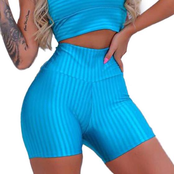 Imagem de Shorts Leggings Academia 3D Poliamida Feminino Donna Martins