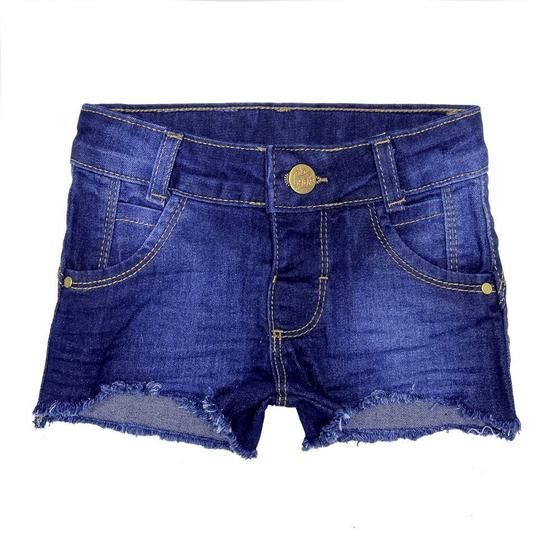 Imagem de Shorts Look Jeans Barra Desfiada Jeans - UNICA - 01