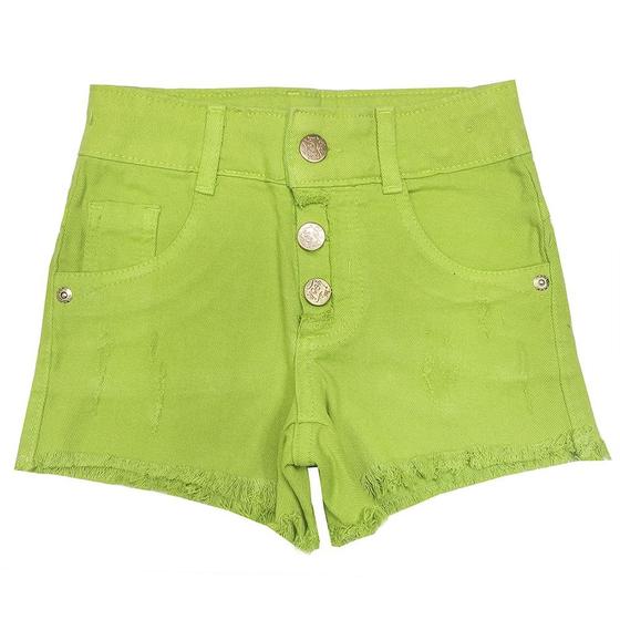 Imagem de Shorts Look Jeans c/ Botão Collor - VERDE - 4