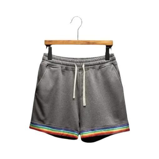 Imagem de Shorts Masculinos de Verão - Cor Sólida, com Cordão e Estilo Casual para Praia e Esporte