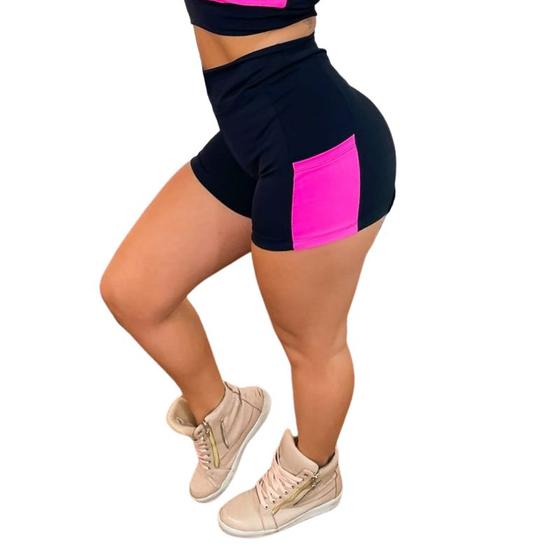 Imagem de Shorts Meia Coxa Curto Com Bolso Fitness Academia 