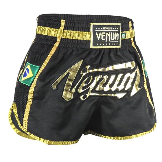 Imagem de Shorts Muay Thai Venum Force Dark Feminino Preto/Dourado