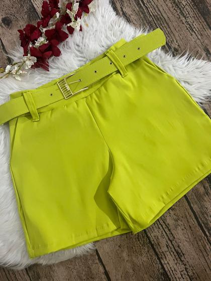 Imagem de Shorts Plus Size com Cinto Cintura alta GG 2189