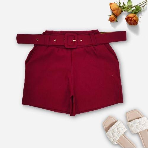 Imagem de Shorts Plus Size com Cinto Cintura alta GG 2189