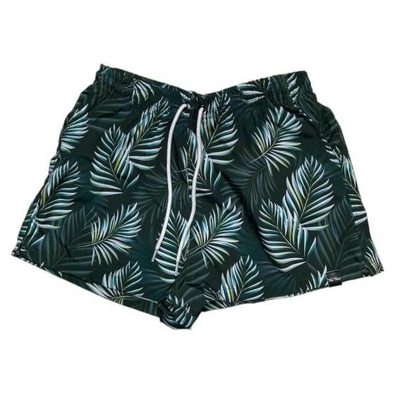 Imagem de Shorts Praia Fem Três Trevo - Folhas Verde Musgo