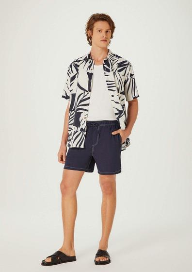 Imagem de Shorts Praia Hering Masculino Com Sunga Interna - Azul