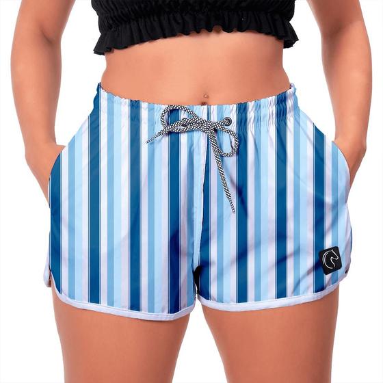 Imagem de Shorts Premium Verticais Tons Azuis W2 (feminino)