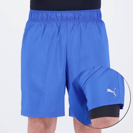 Imagem de Shorts Puma Run Favorite 2 em 1 Azul