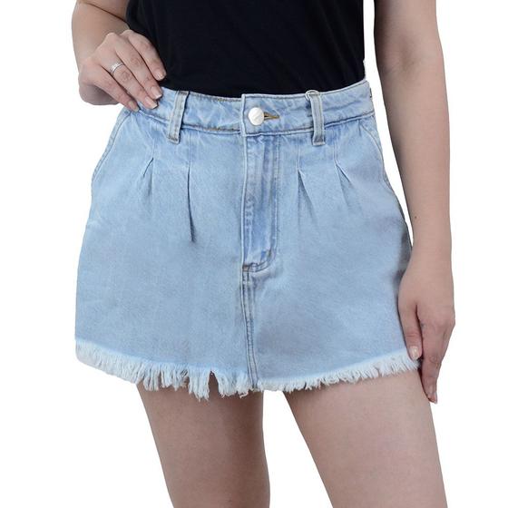 Imagem de Shorts Saia Feminino Tharog Jeans - TH3107JN