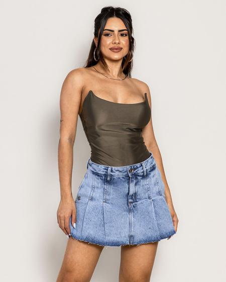 Imagem de Shorts Saia Jeans com Barra a Fio 22206 Clara