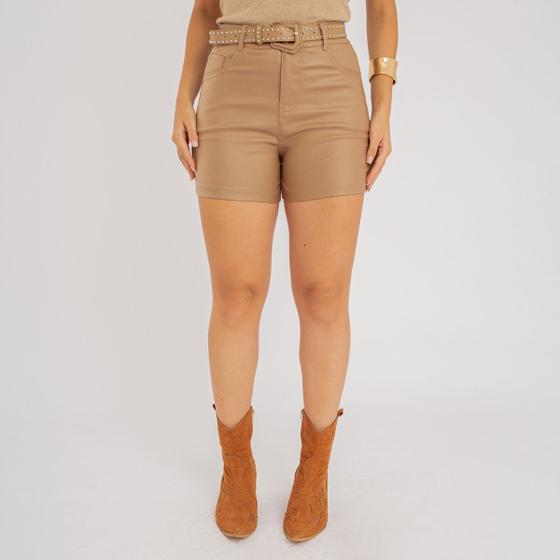 Imagem de Shorts susie resinado com cinto feminino
