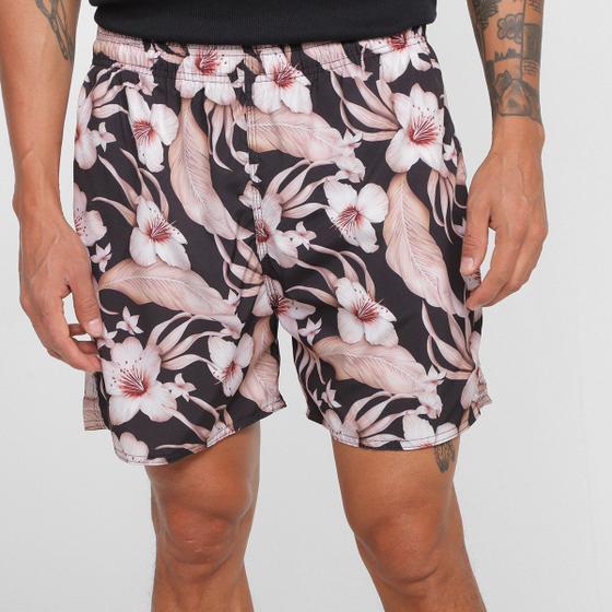 Imagem de Shorts Taco Estampa Flx Hibisco Flores Masculino