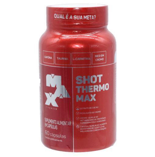 Imagem de Shot Thermo Cafeina Taurina L Carnitina Max Titanium 60 Caps