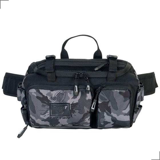 Imagem de Shoulder Bag Bolsa Pochete Ombro Transversal Masculina Feminina Fotográfo Canon Nikon Camuflad Preto