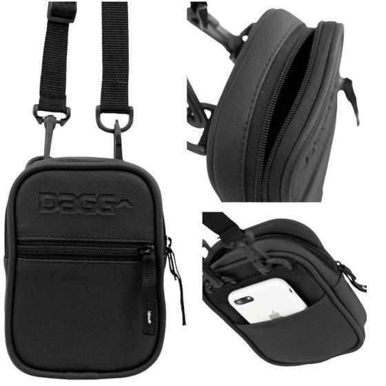 Imagem de Shoulder Bag Dagg Pochete Mini Bolsa Transversal Casual material sintético Com Compartimentos Interno