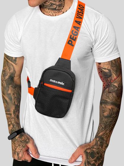 Imagem de Shoulder Bag Masculina Mini Bolsa Necessaire Basica Pega a Visão