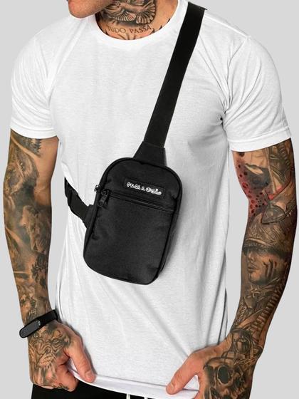 Shoulder Bag Masculina Mini Bolsa Transversal Necessaire Menor preço em Shoulder Bag Masculina Mini Bolsa Transversal Necessaire