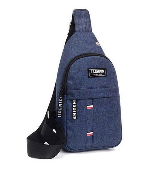 Imagem de Shoulder Bag Masculina Transversal Bolsa Feminina Azul